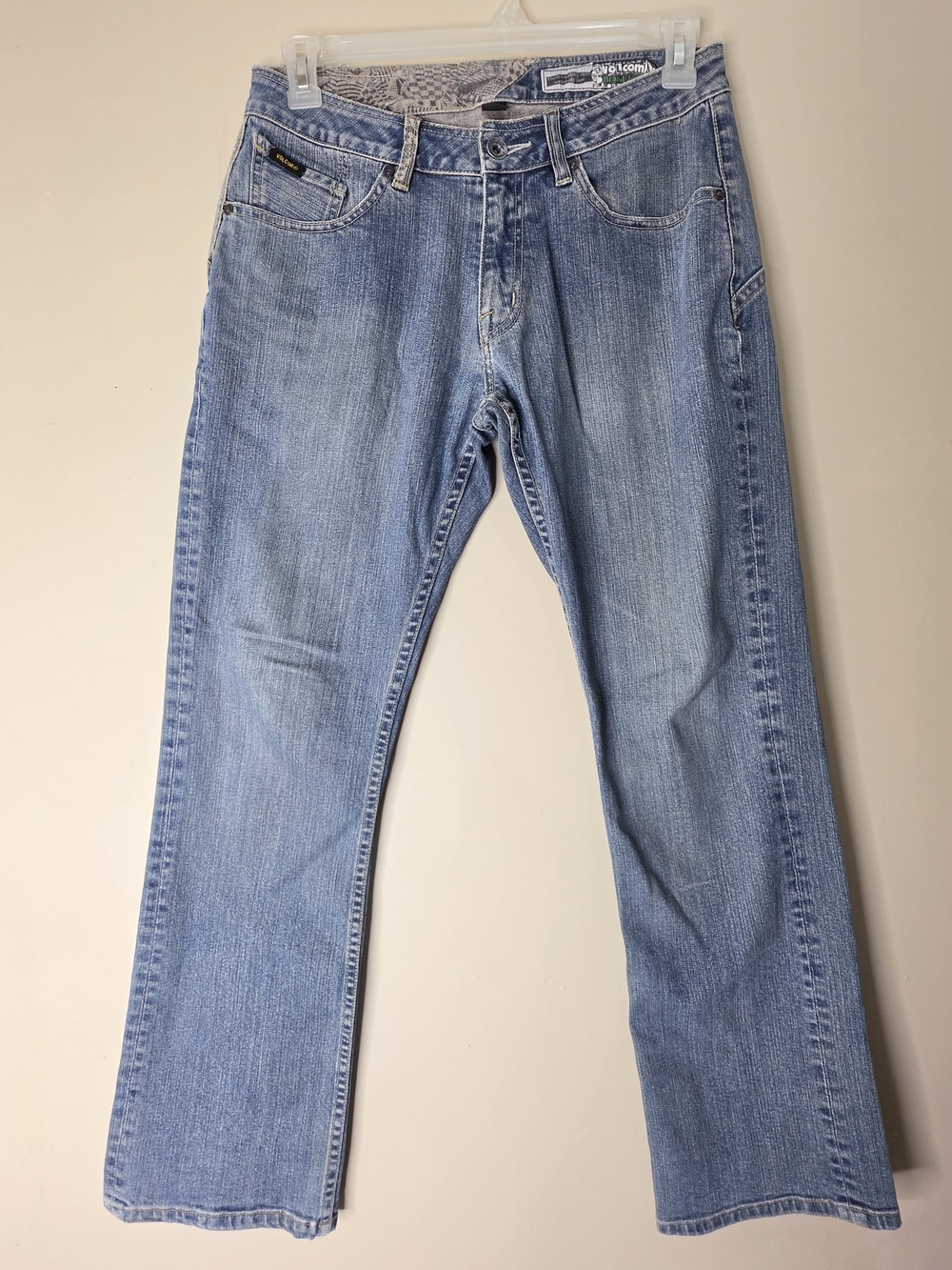 Volcom Jeans Mens 30w 30L Blue Denim Straight Fit Skate Y2K